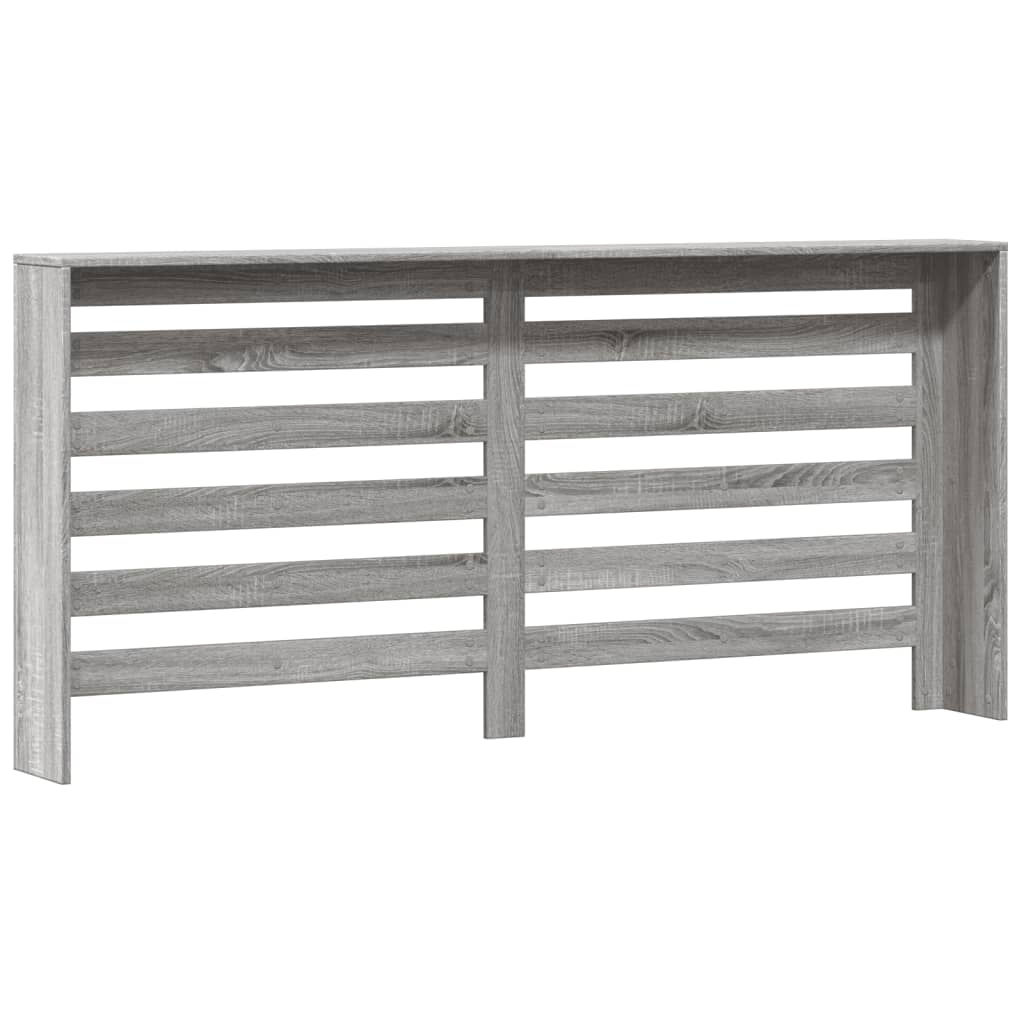 Pokrov za radiator siv sonoma 175x20x82 cm inženirski les