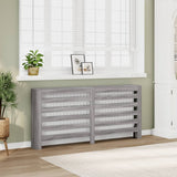 Pokrov za radiator siv sonoma 175x20x82 cm inženirski les