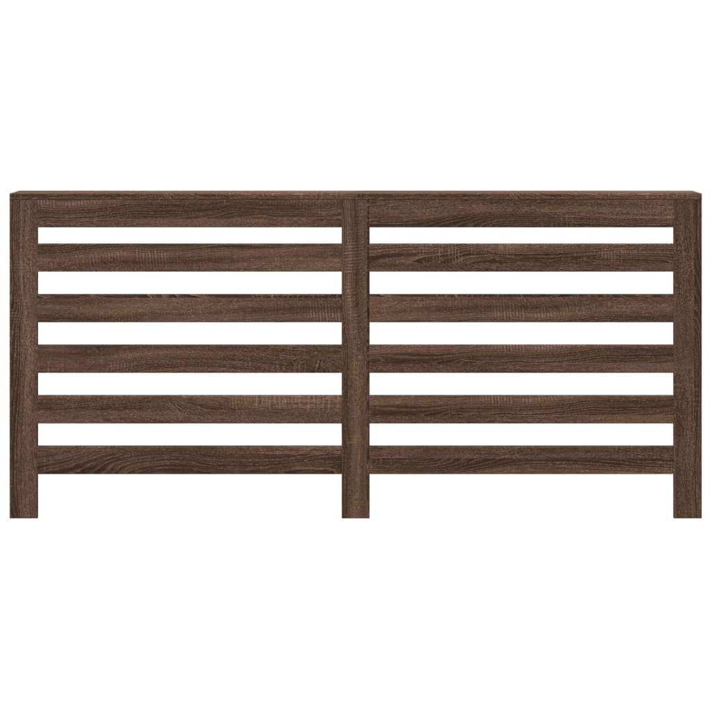 Pokrov za radiator rjav hrast 175x20x82 cm inženirski les