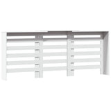 Pokrov za radiator bel 205x21,5x83,5 cm inženirski les