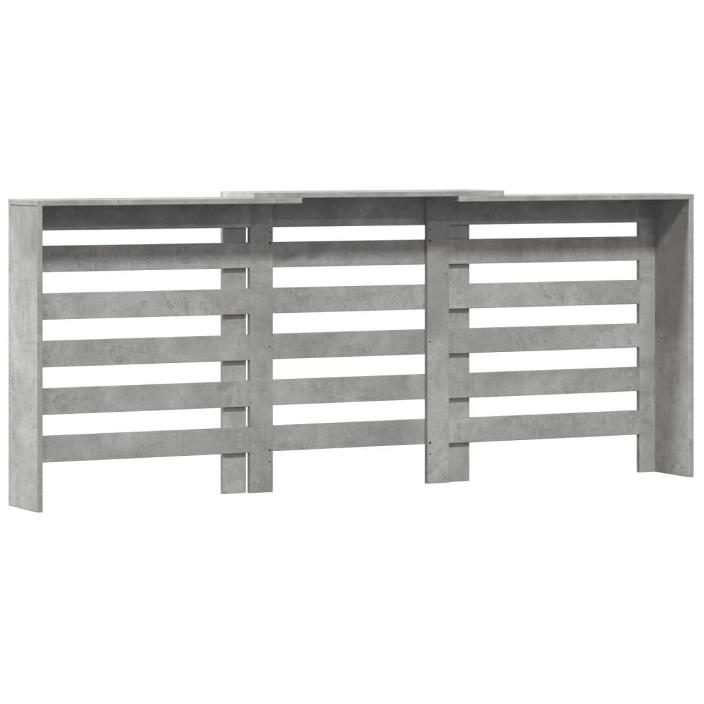 Pokrov za radiator betonsko siv 205x21,5x83,5 cm inženirski les