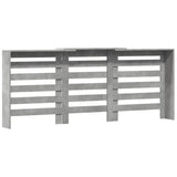 Pokrov za radiator betonsko siv 205x21,5x83,5 cm inženirski les