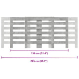 Pokrov za radiator betonsko siv 205x21,5x83,5 cm inženirski les