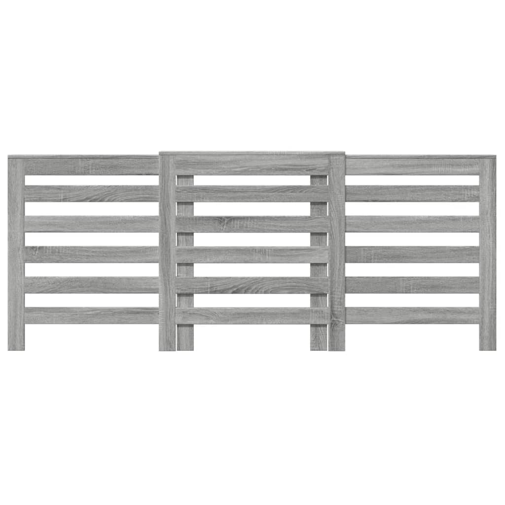 Pokrov za radiator siv sonoma 205x21,5x83,5cm inženirski les