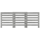 Pokrov za radiator siv sonoma 205x21,5x83,5cm inženirski les