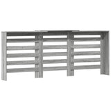 Pokrov za radiator siv sonoma 205x21,5x83,5cm inženirski les