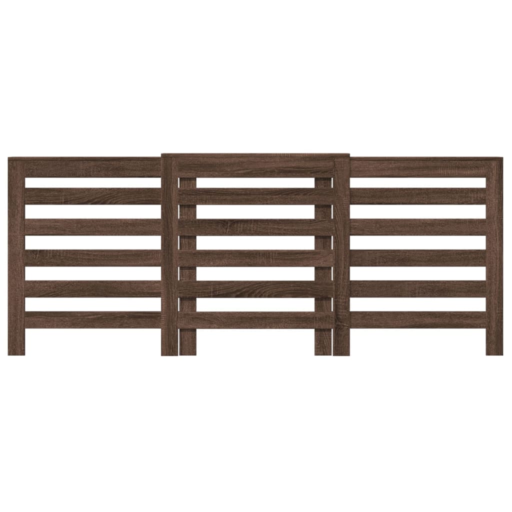 Pokrov za radiator rjav hrast 205x21,5x83,5 cm inženirski les