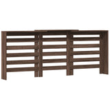 Pokrov za radiator rjav hrast 205x21,5x83,5 cm inženirski les