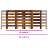 Pokrov za radiator starinski les 205x21,5x83,5cm inženirski les