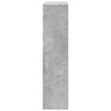 Pokrov za radiator betonsko siv 78x20x82 cm inženirski les