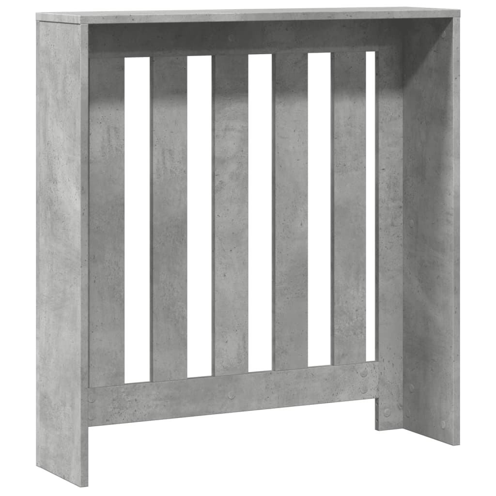 Pokrov za radiator betonsko siv 78x20x82 cm inženirski les