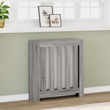 Pokrov za radiator siv sonoma 78x20x82 cm inženirski les