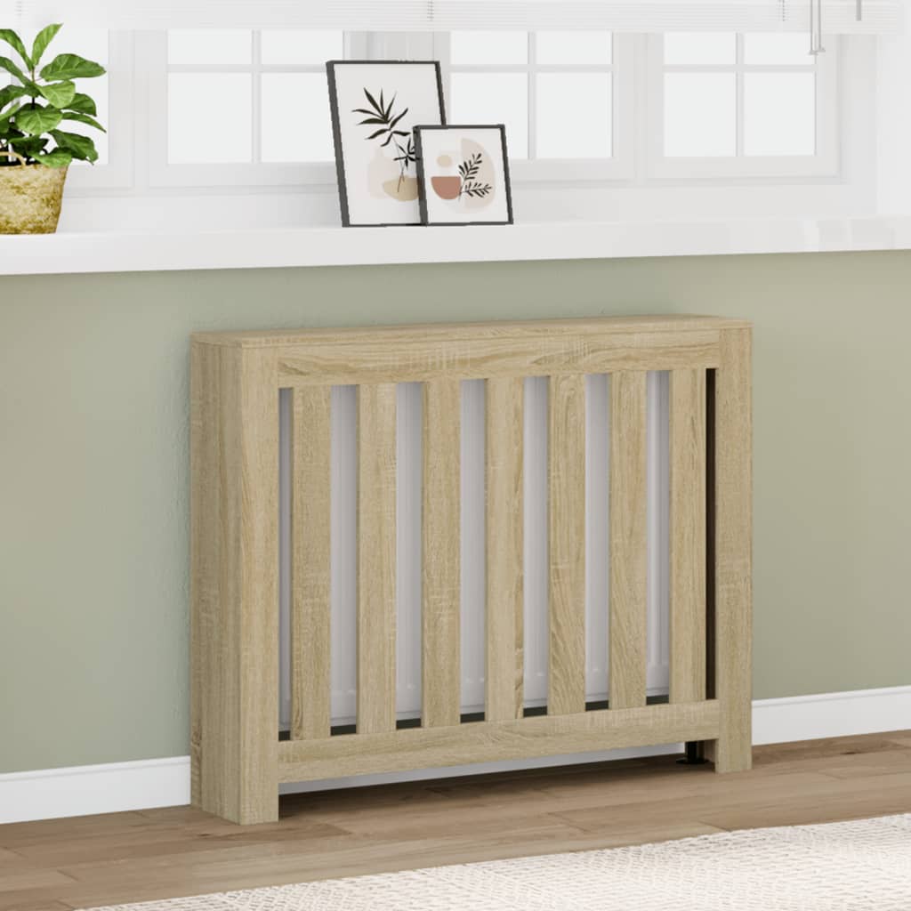 Pokrov za radiator sonoma hrast 104x20x82 cm inženirski les