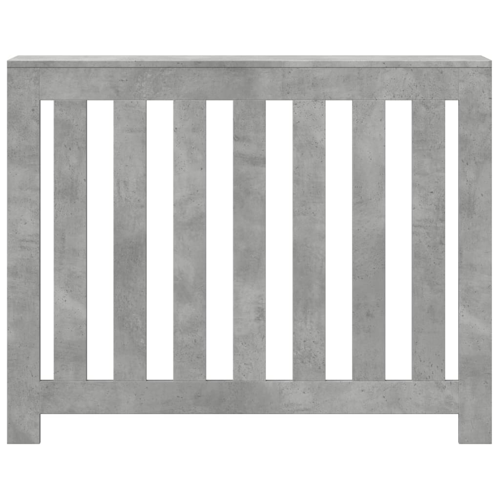 Pokrov za radiator betonsko siv 104x20x82 cm inženirski les