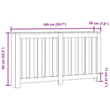 Pokrov za radiator sonoma hrast 149x20x82 cm inženirski les