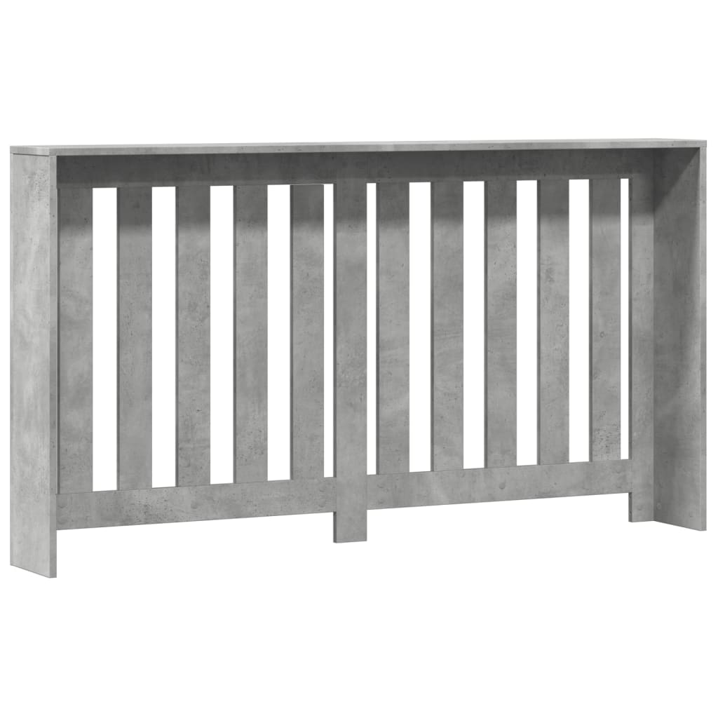 Pokrov za radiator siv 149x20x82 cm inženirski les