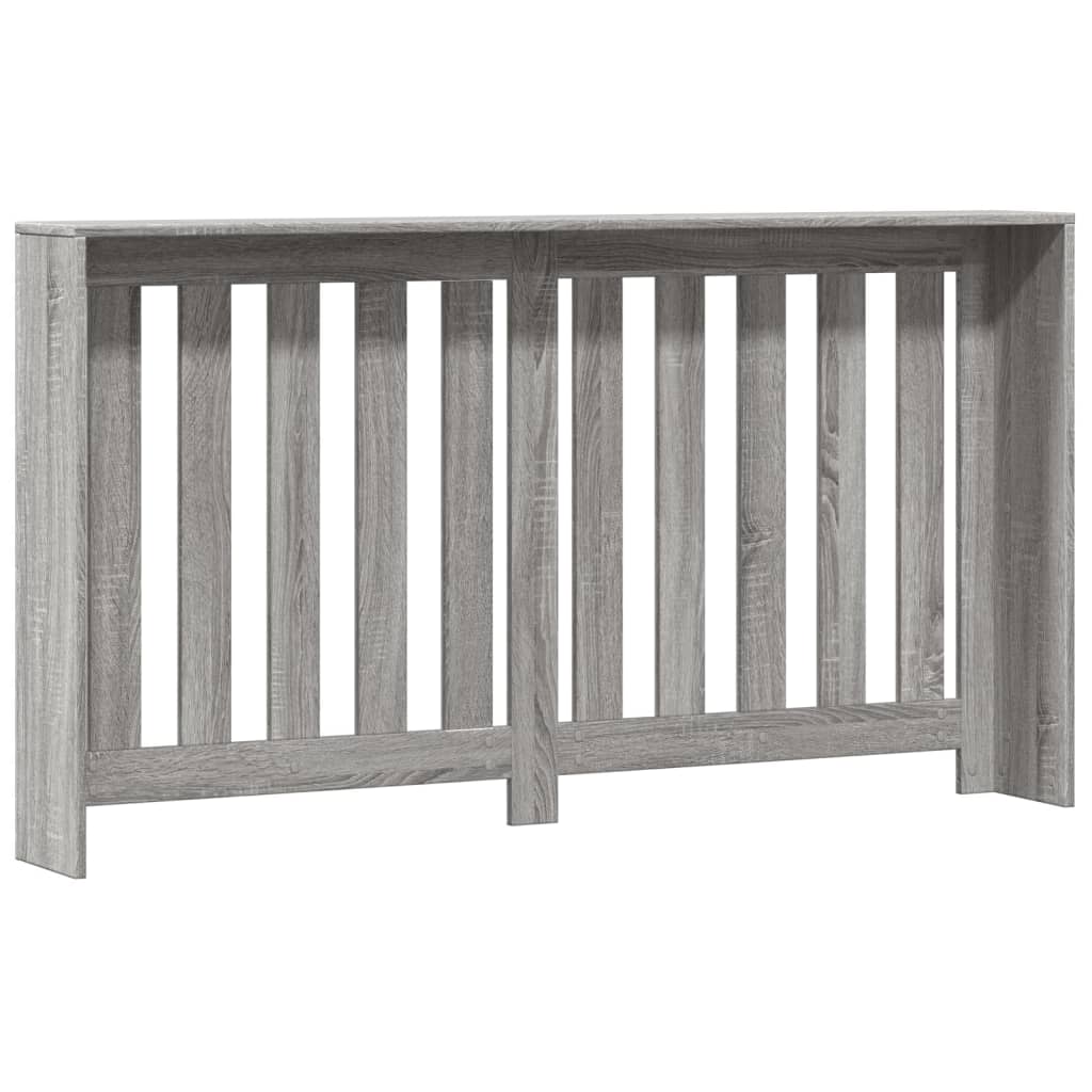 Pokrov za radiator siv sonoma 149x20x82 cm inženirski les