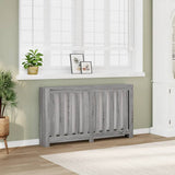 Pokrov za radiator siv sonoma 149x20x82 cm inženirski les