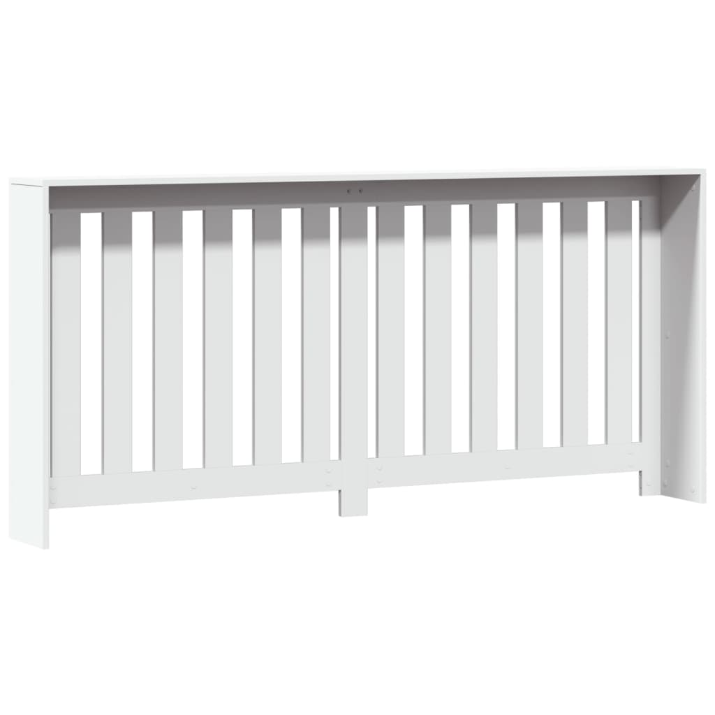 Pokrov za radiator bel 175x20x82 cm inženirski les