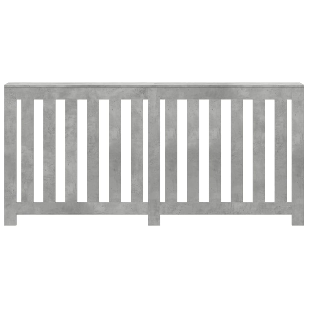 Pokrov za radiator betonsko siv 175x20x82 cm inženirski les