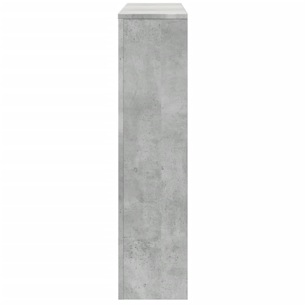 Pokrov za radiator betonsko siv 175x20x82 cm inženirski les