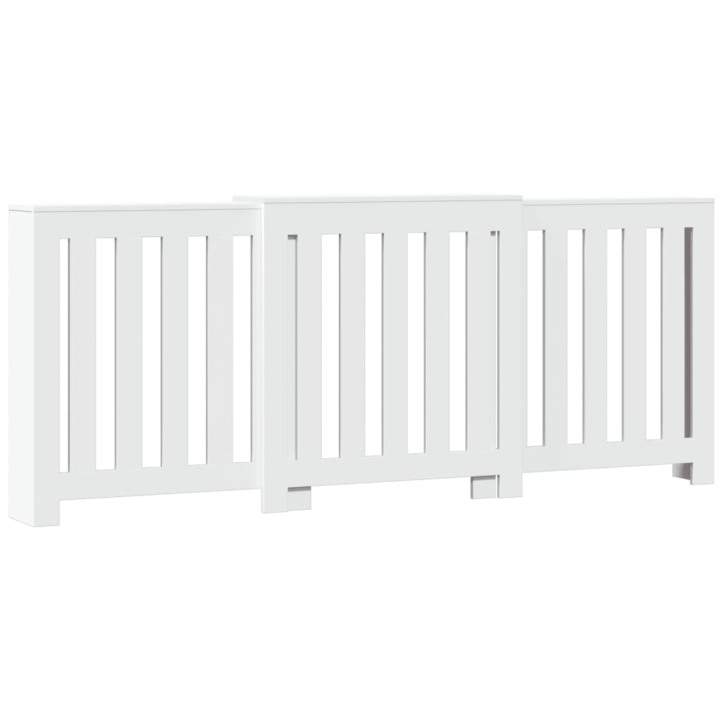 Pokrov za radiator bel 205x21,5x83,5 cm inženirski les