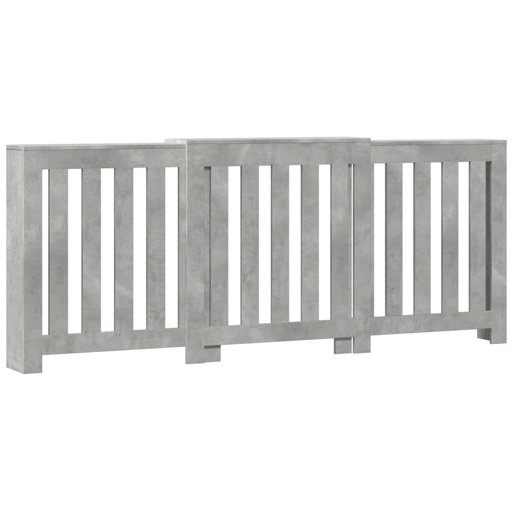 Pokrov za radiator betonsko siv 205x21,5x83,5 cm inženirski les