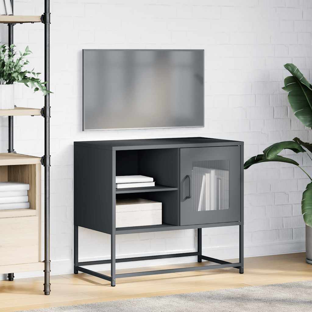 TV omarica antracit 68x39x60,5 cm jeklo