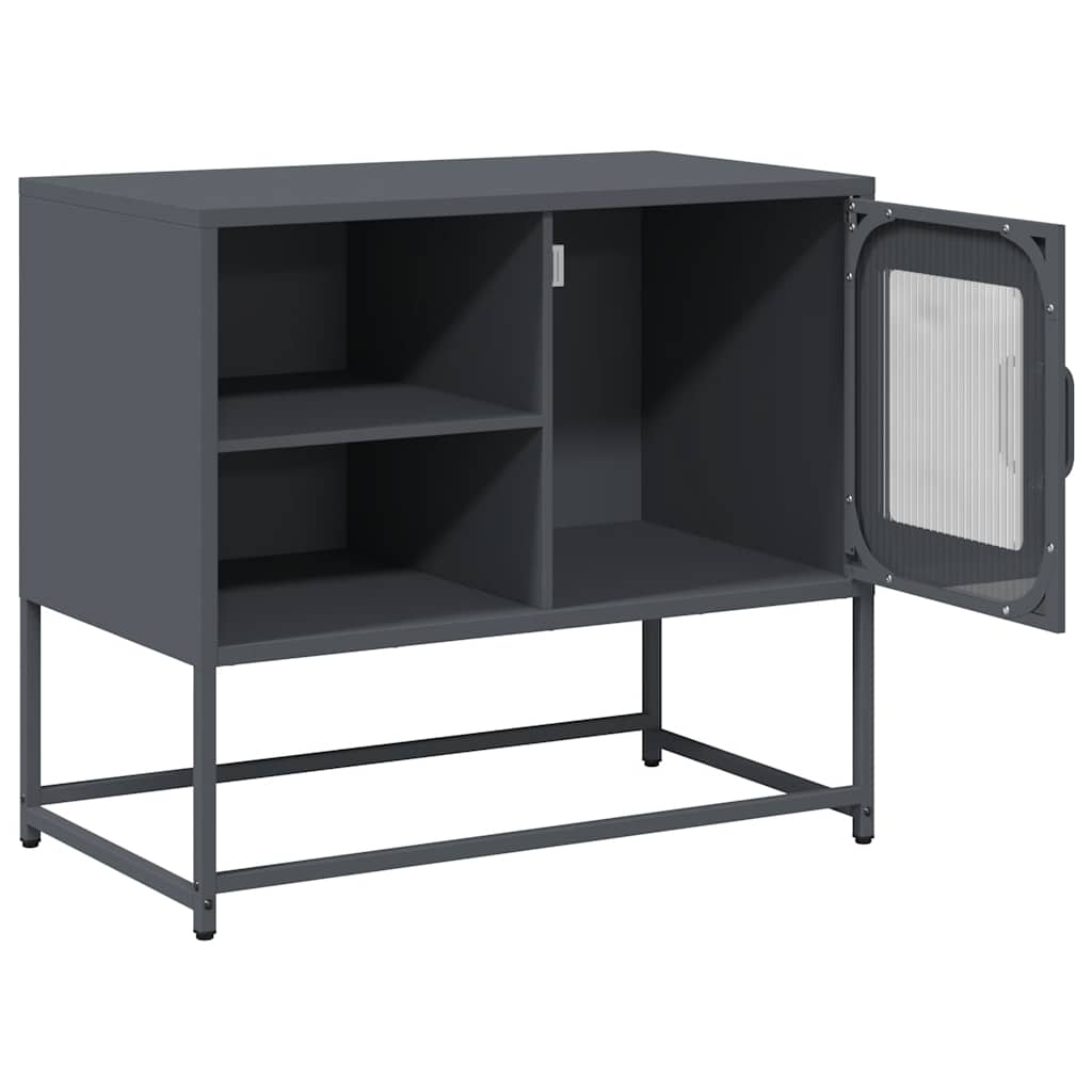 TV omarica antracit 68x39x60,5 cm jeklo