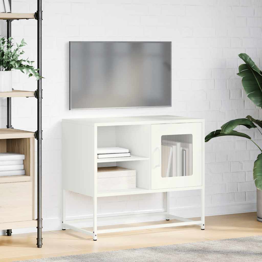 TV omarica bela 68x39x60,5 cm jeklo