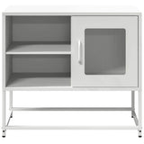 TV omarica bela 68x39x60,5 cm jeklo