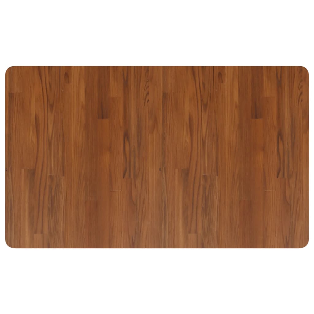 Delovna miza temno rjava 100x60x81,5 cm hrastovina pravokotna