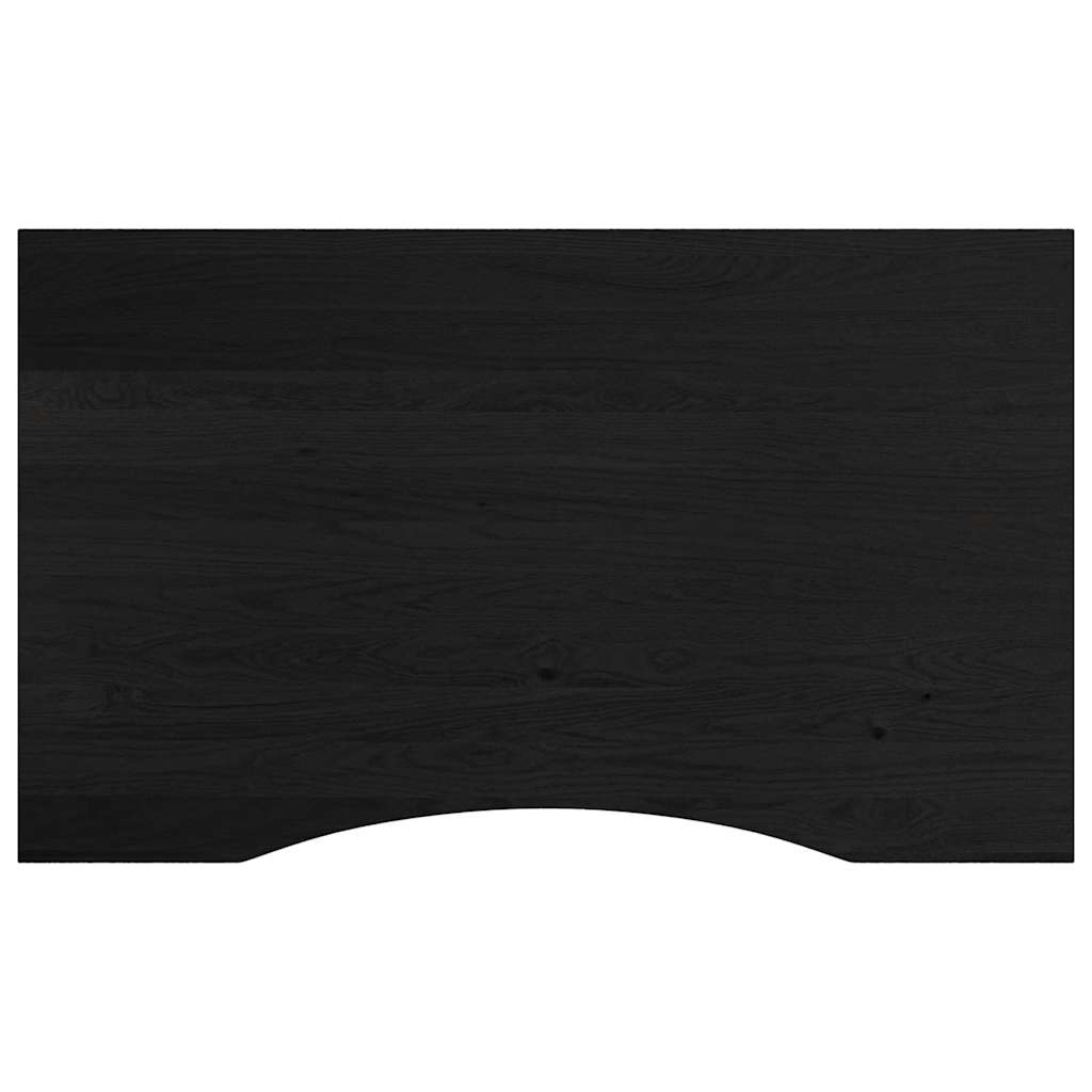 Delovna miza temno rjava 100x60x81,5 cm trdna hrastovina