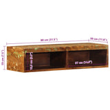 Stenska TV omarica 80x30x19 cm trden predelan les