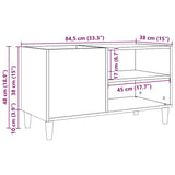 Omarica za gramofonske plošče starinski les 84,5x38x48 cm