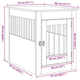 Boks za psa artisan hrast 55x80x68 cm inženirski les