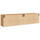 Stenske TV omarice 2 kosa artisan hrast 80x30x41 cm