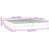 Box spring postelja brez vzmetnico svetlo siva 180x210 cm žamet