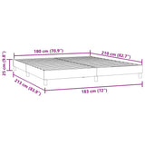 Box spring postelja brez vzmetnico temno zelena 180x210cm žamet