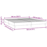 Box spring postelja brez vzmetnico temno modra 180x210 cm žamet