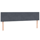 Box Spring postelja z vzmetnico Temno siva 200x210 cm Velvet