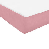 Box Spring postelja z vzmetnico Pink 200x220 cm žamet