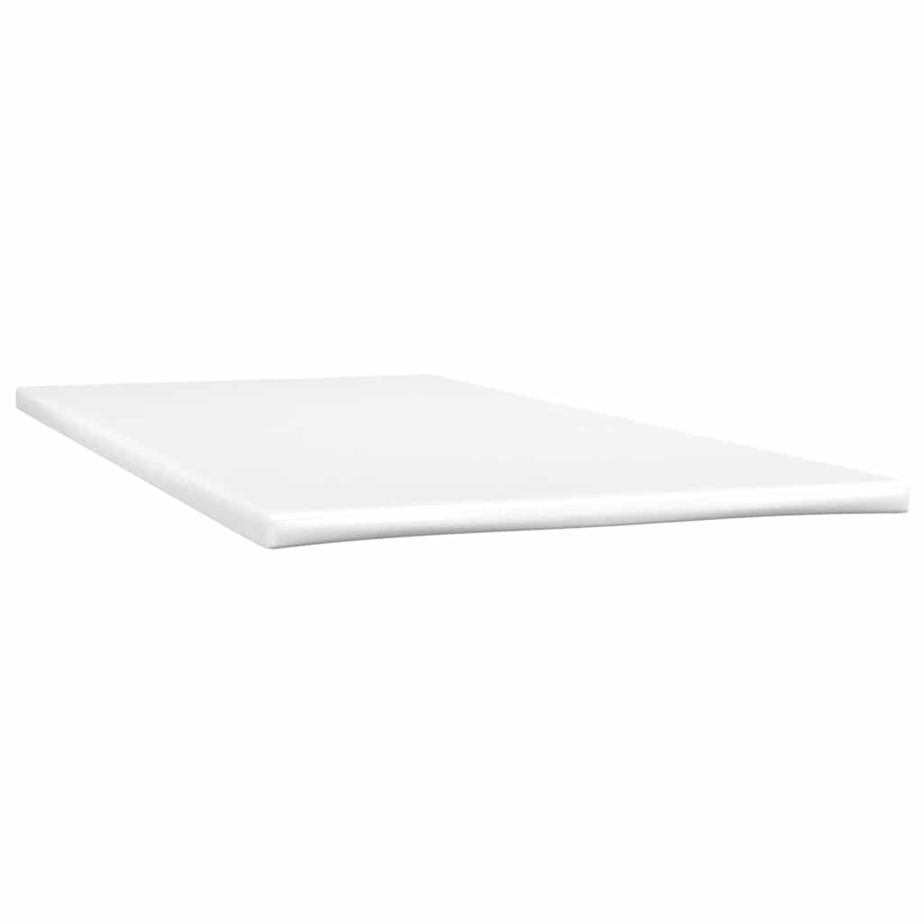 Box spring postelja z vzmetnico temno modra 100x210 cm žamet