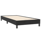 Box spring postelja z vzmetnico temno siva 120x210 cm žamet