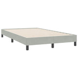 Box spring postelja z vzmetnico svetlo siva 120x220 cm žamet