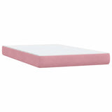 Box Spring postelja z vzmetnico Pink 120x220 cm Velvet