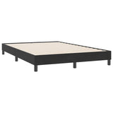 Box spring postelja z vzmetnico črna 140x220 cm žamet