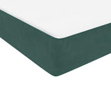 Box Spring postelja z vzmetnico Temno zelena 120x220 cm Velvet