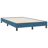 Box spring postelja z vzmetnico temno modra 120x220 cm žamet