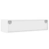 TV omarica z LED lučkami bela 100X35,5x25 cm